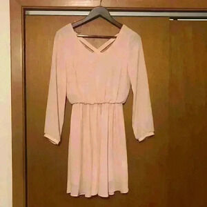 Francesca's Collection Lush Pink Cross Back‎ Dress NWT